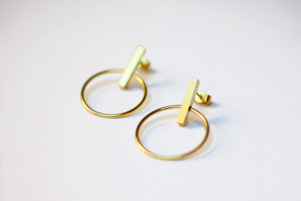 Boucles Cercle et Barre mobiles - defi 30 jours 30 creations