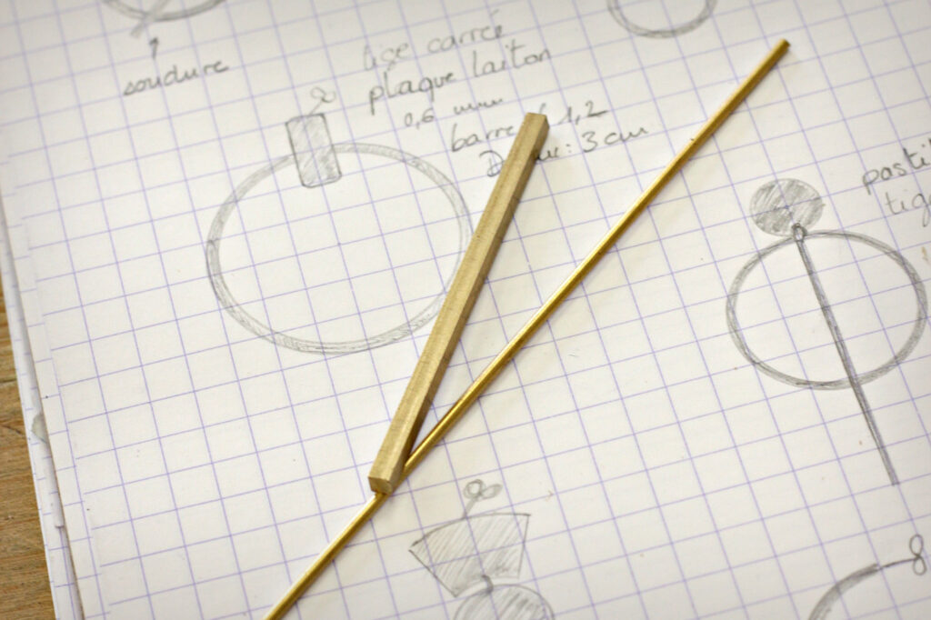 Boucles "Cercle et Barre" - Croquis et préparation du matériel