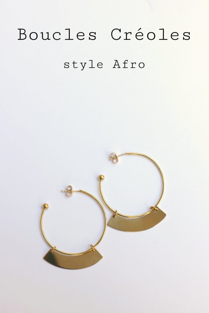 Créoles Style Afro - www.apprendre-la-bijouterie.com