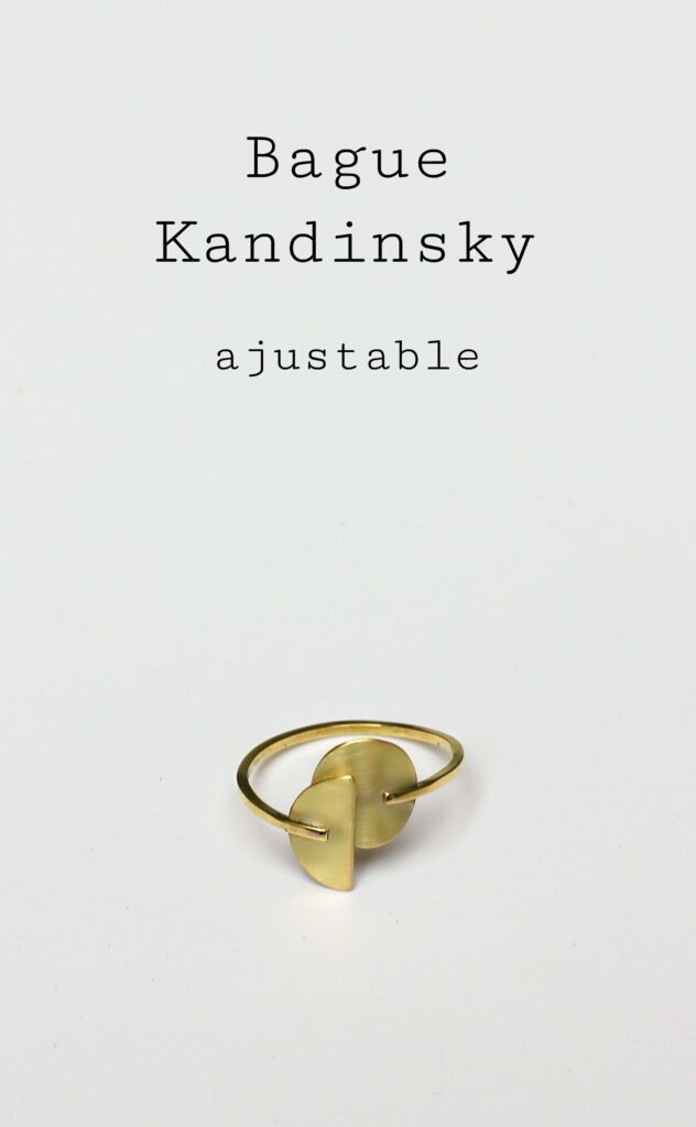 Bague Kandinsky, formes géométriques - Découvrez les étapes de sa fabrication sur www.apprendre-la-bijouterie.com