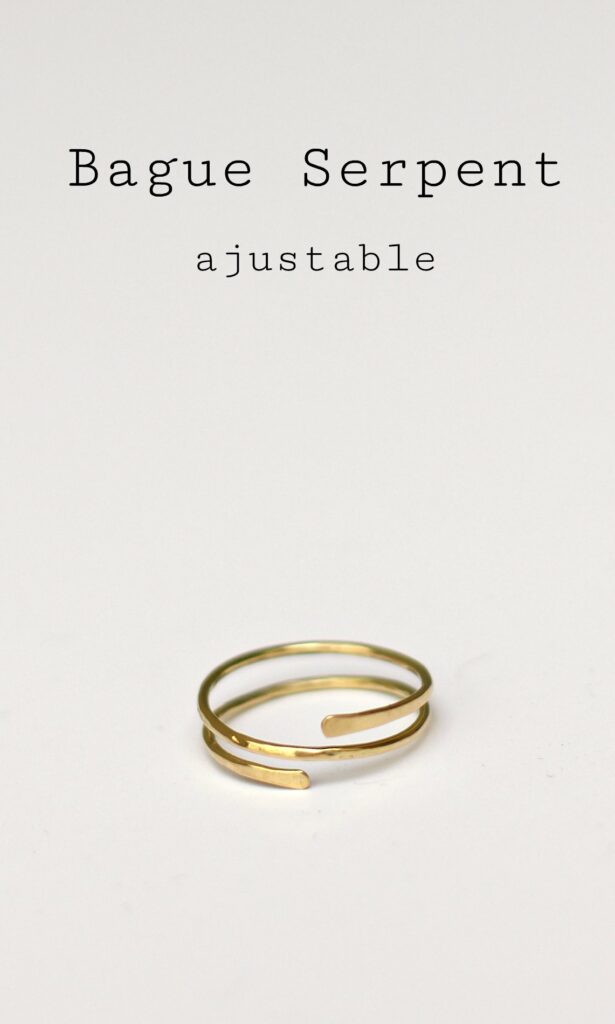 Bague Serpent ajustable - Etapes de fabrication à retrouver sur www.apprendre-la-bijouterie.com