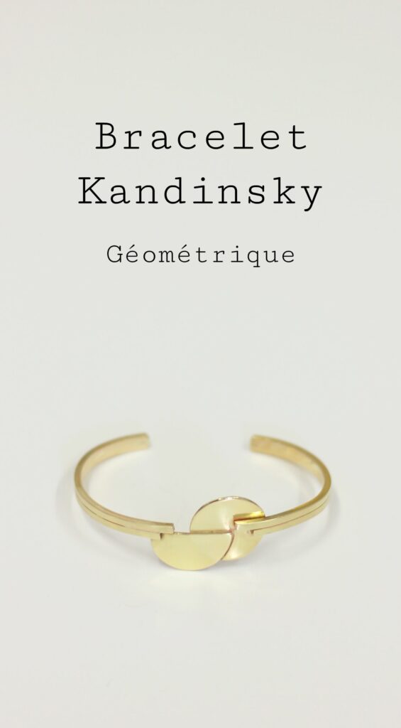 Bracelet Kandinsky Géométrique - les étapes de sa fabrication sont à découvrir sur www.apprendre-la-bijouterie.com
