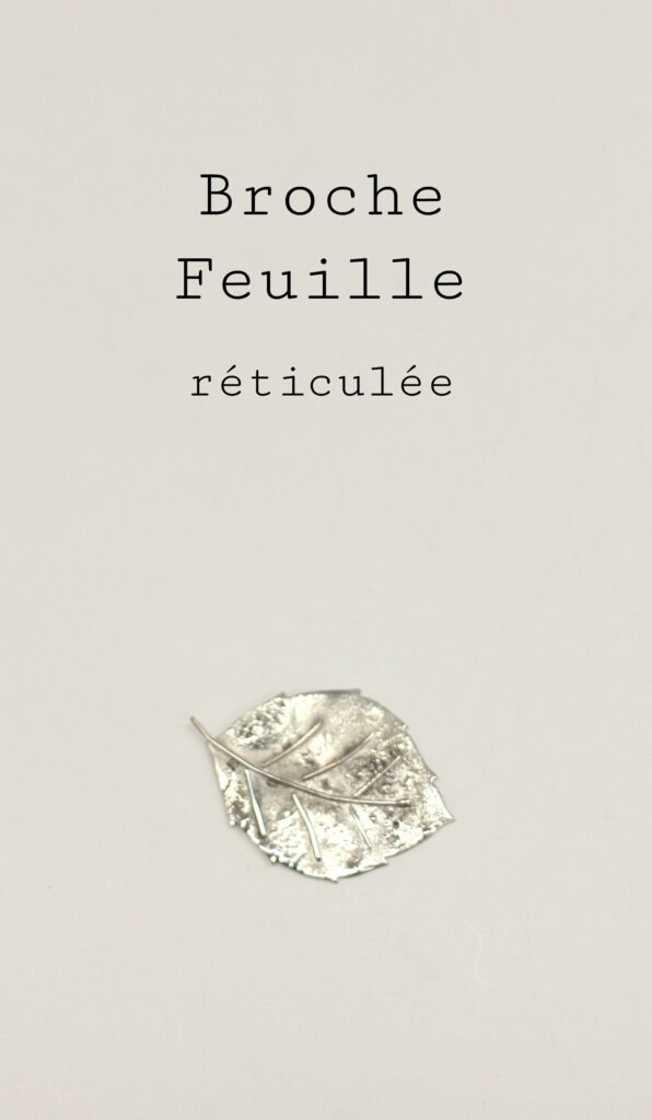 Bague Feuille réticulée - les étapes de sa fabrication pas à pas sont à retrouver sur www.apprendre-la-bijouterie.com !