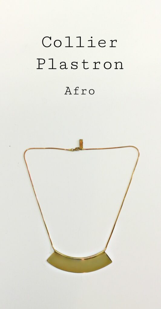 Collier Plastron Afro - Découvrez les étapes de sa réalisation sur www.apprendre-la-bijouterie.com