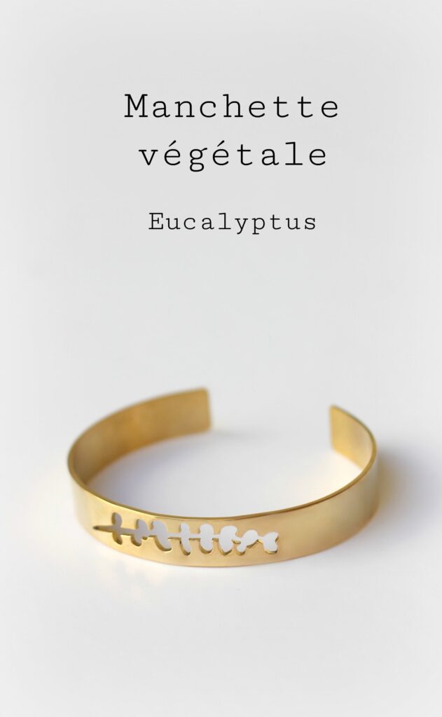 Manchette Végétale Eucalyptus - Découvrez les étapes de sa création sur www.apprendre-la-bijouterie.com