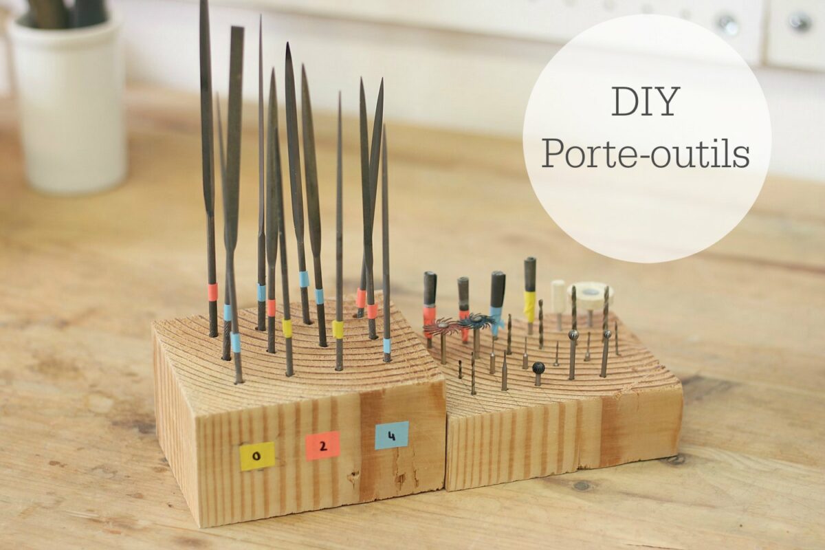 DIY Porte-Outils- Un rangements astucieux pour ranger vos limes, forêts et fraises de bijoutier, à découvrir sur www.apprendre-la-bijouterie.com