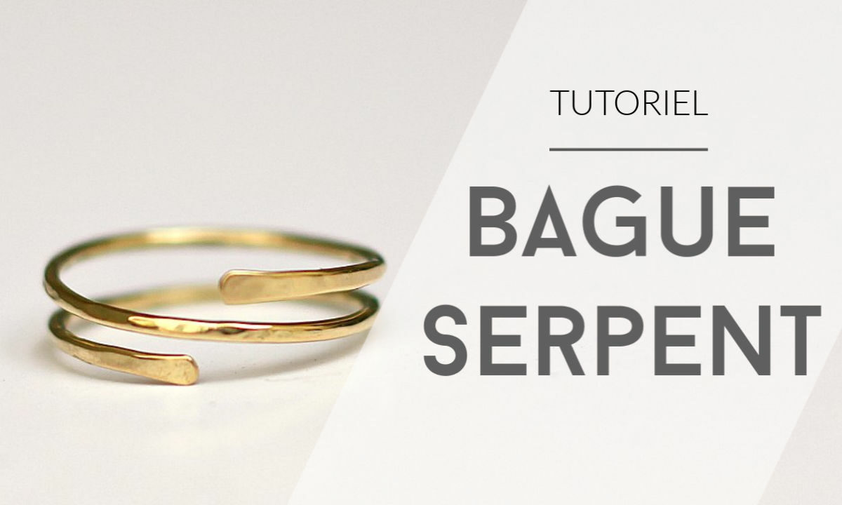 Fabriquer une bague serpent sans soudure