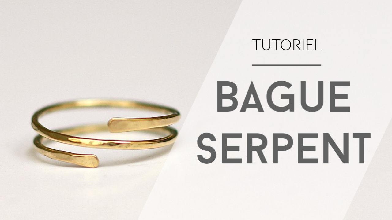 Fabriquer une bague serpent sans soudure