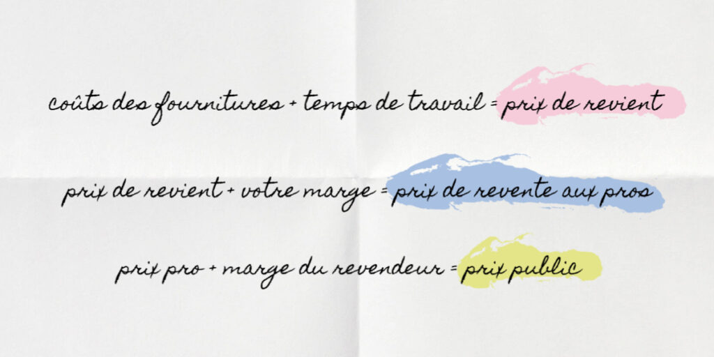 Comment calculer le prix de vente de ses créations ? Un tableau simple à télécharger sur www.apprendre-la-bijouterie.com