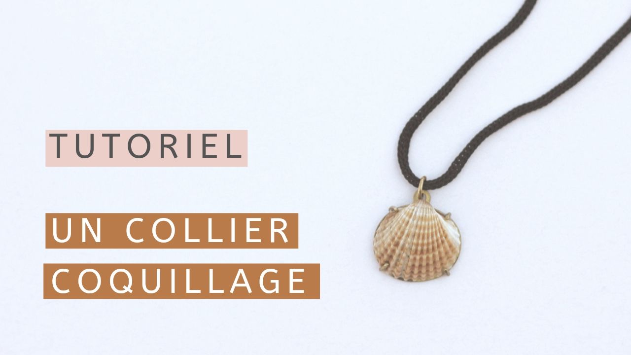 Fabriquer un collier simple avec un coquillage - Apprendre la bijouterie