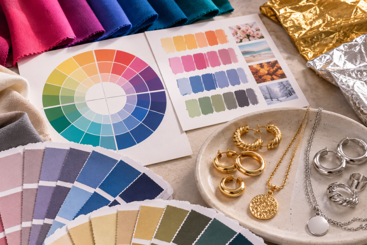 Colorimetrie et bijouterie etes vous or ou argent