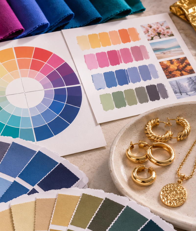 Colorimetrie et bijouterie etes vous or ou argent